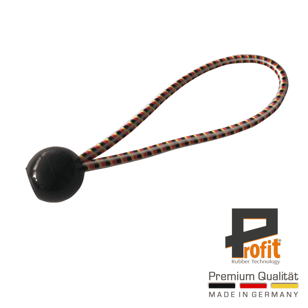 Expander sling met kogel 250mm | German Edition | German Colours | Clamping Rubbers | Expander Rubbers | Profit Rubber Technologie